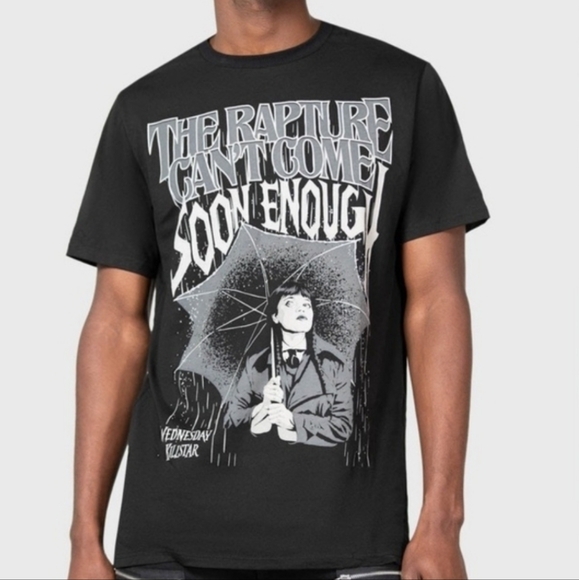 Killstar Black 'Wednesday' Unisex Tee L (includes free sticker) - Picture 2 of 5